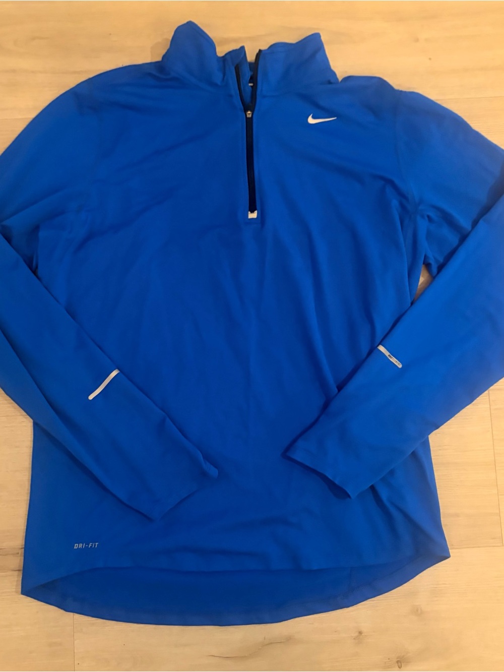 Nike Men’s Blue Dri-FIT Quarter-Zip Running Long Sleeve